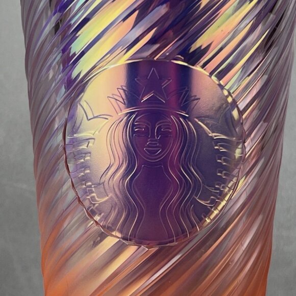 Starbucks 2025 Sunrise Swirl Cold Cup 24 Oz Venti Lilac Purple/Orange Phx Suns - Picture 2 of 9